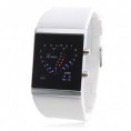Unisex Estilo AMOR silicona reloj de pulsera digital LED  "BLANCO"